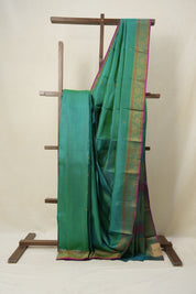 Two Tone Green Kanjeevaram Silk Saree - SRTTGKSS624