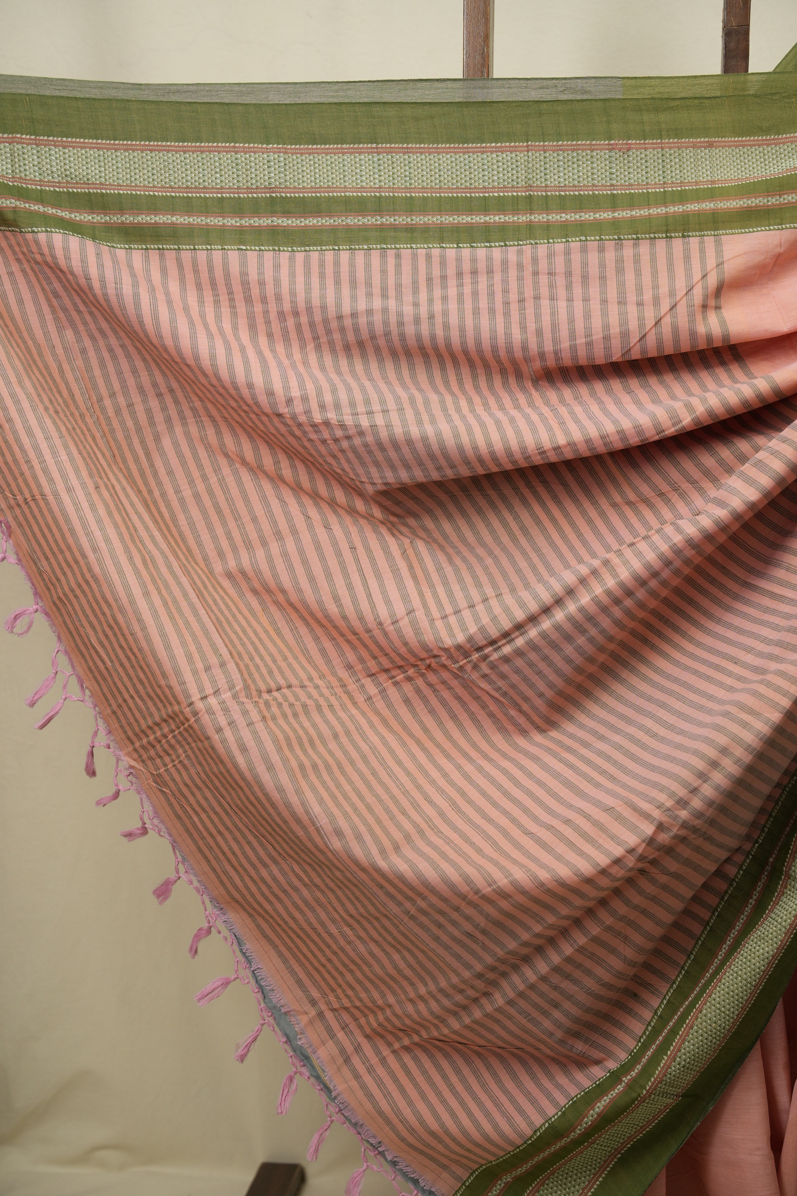 Peach Cotton IIkal Saree - SRPCIS1132