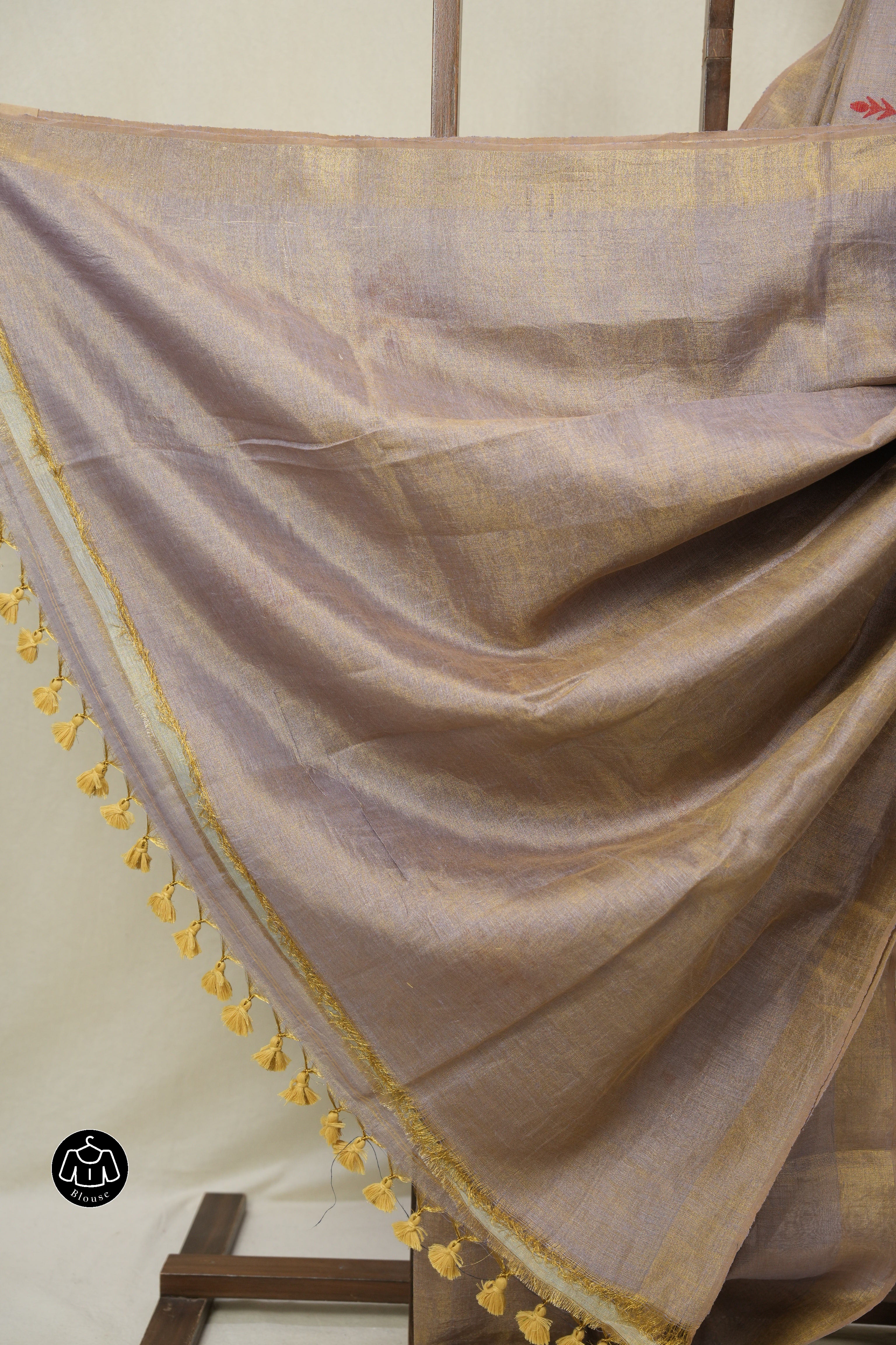 Lilac Tissue Linen Jamdani Saree - SRLTLJS188