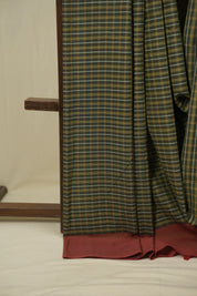 Green Cotton IIkal Saree - SRGCIS1130