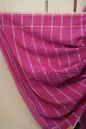 Royal Blue White Pochampalli Cotton Ikat Saree - SRRBWPCIS585