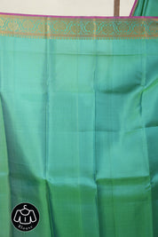 Two Tone Green Kanjeevaram Silk Saree - SRTTGKSS624