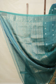 Teal Green Tissue Banarasi Silk Saree - SRTGTBSS36