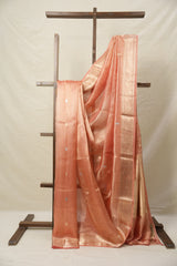 Peach Tissue Banarasi Silk Saree - SRPTBSS37