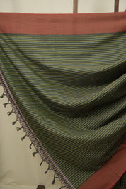 Green Cotton IIkal Saree - SRGCIS1130
