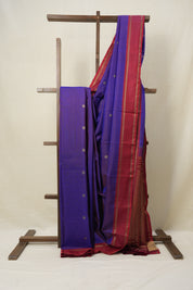 Dark Purple Kanjeevaram Silk Saree-SRDPKSS645