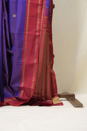 Dark Purple Kanjeevaram Silk Saree-SRDPKSS645