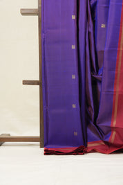 Dark Purple Kanjeevaram Silk Saree-SRDPKSS645