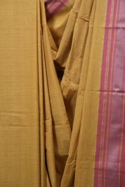 Yellow Cotton IIkal Saree - SRYCIS1131