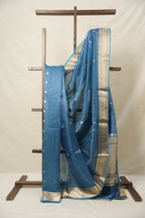 Blue Tissue Banarasi Silk Saree - SRBTBSS38