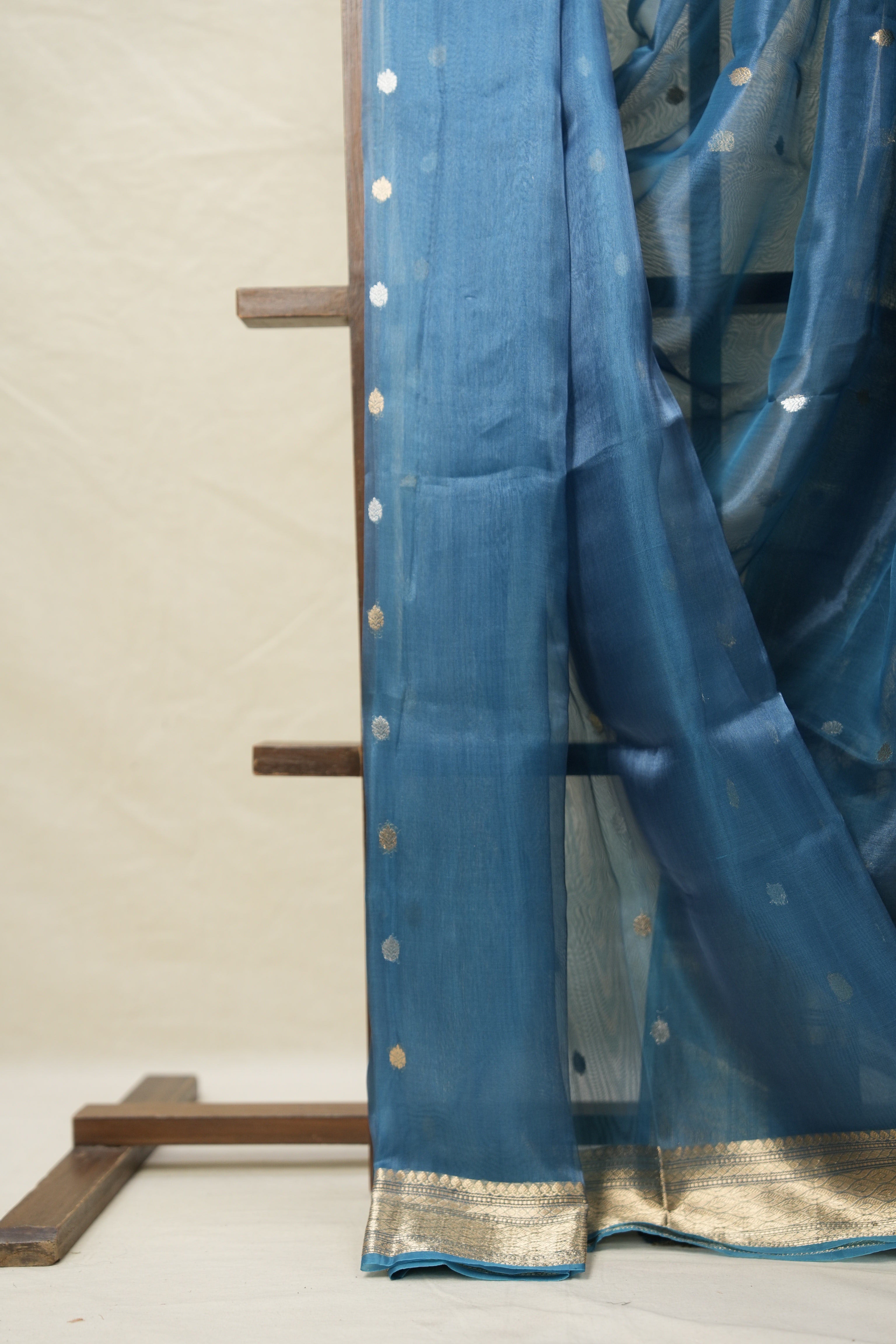 Blue Tissue Banarasi Silk Saree - SRBTBSS38