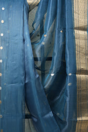 Blue Tissue Banarasi Silk Saree - SRBTBSS38