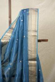 Blue Tissue Banarasi Silk Saree - SRBTBSS38