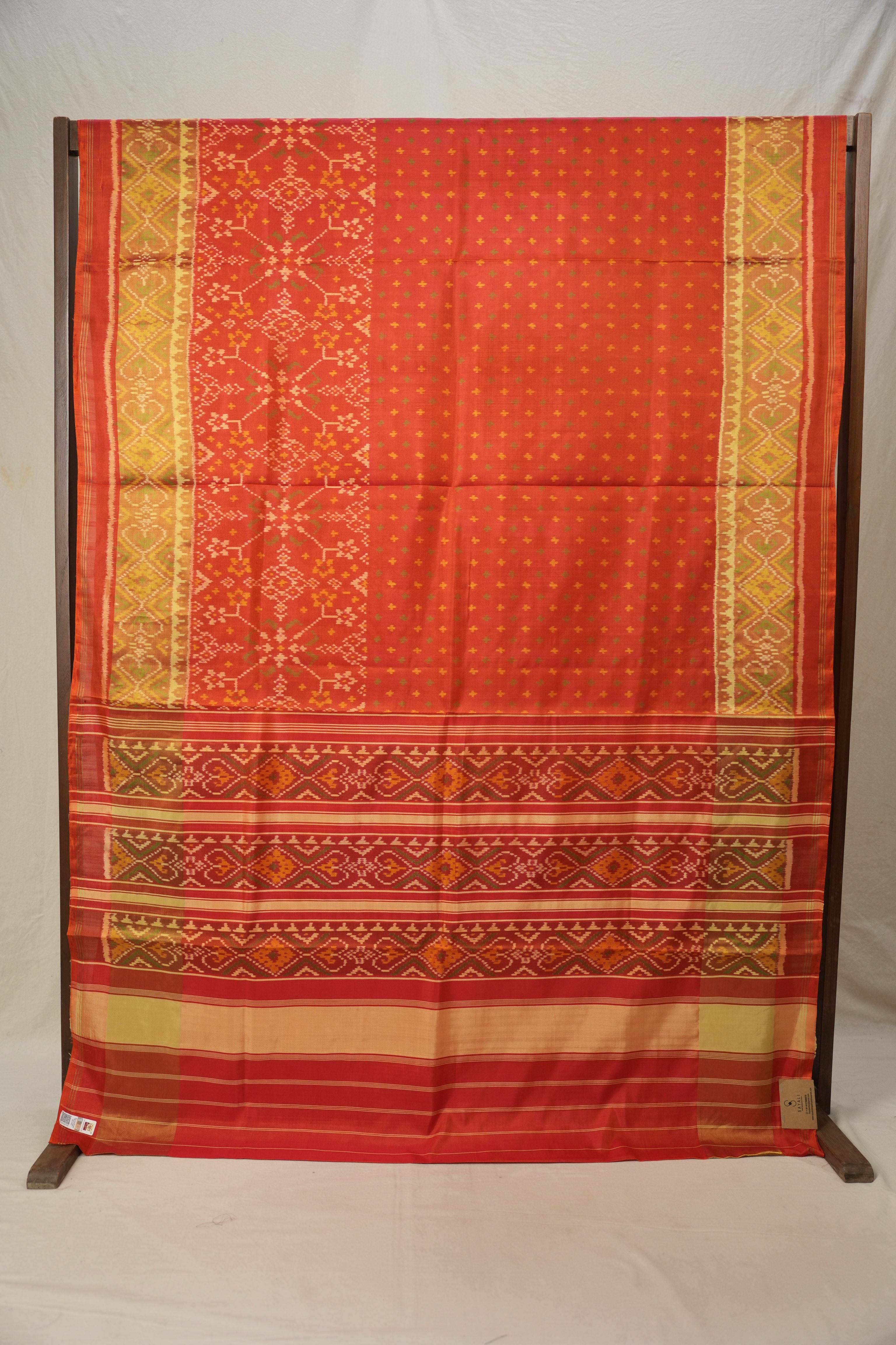 Red Rajkot Patola Silk Saree - SRRRPSS494