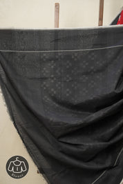 Red - Black Pochampalli Cotton Ikat Saree - SRRBPCIS583