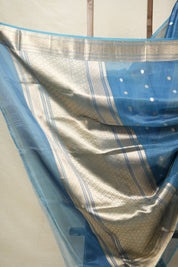 Blue Tissue Banarasi Silk Saree - SRBTBSS38