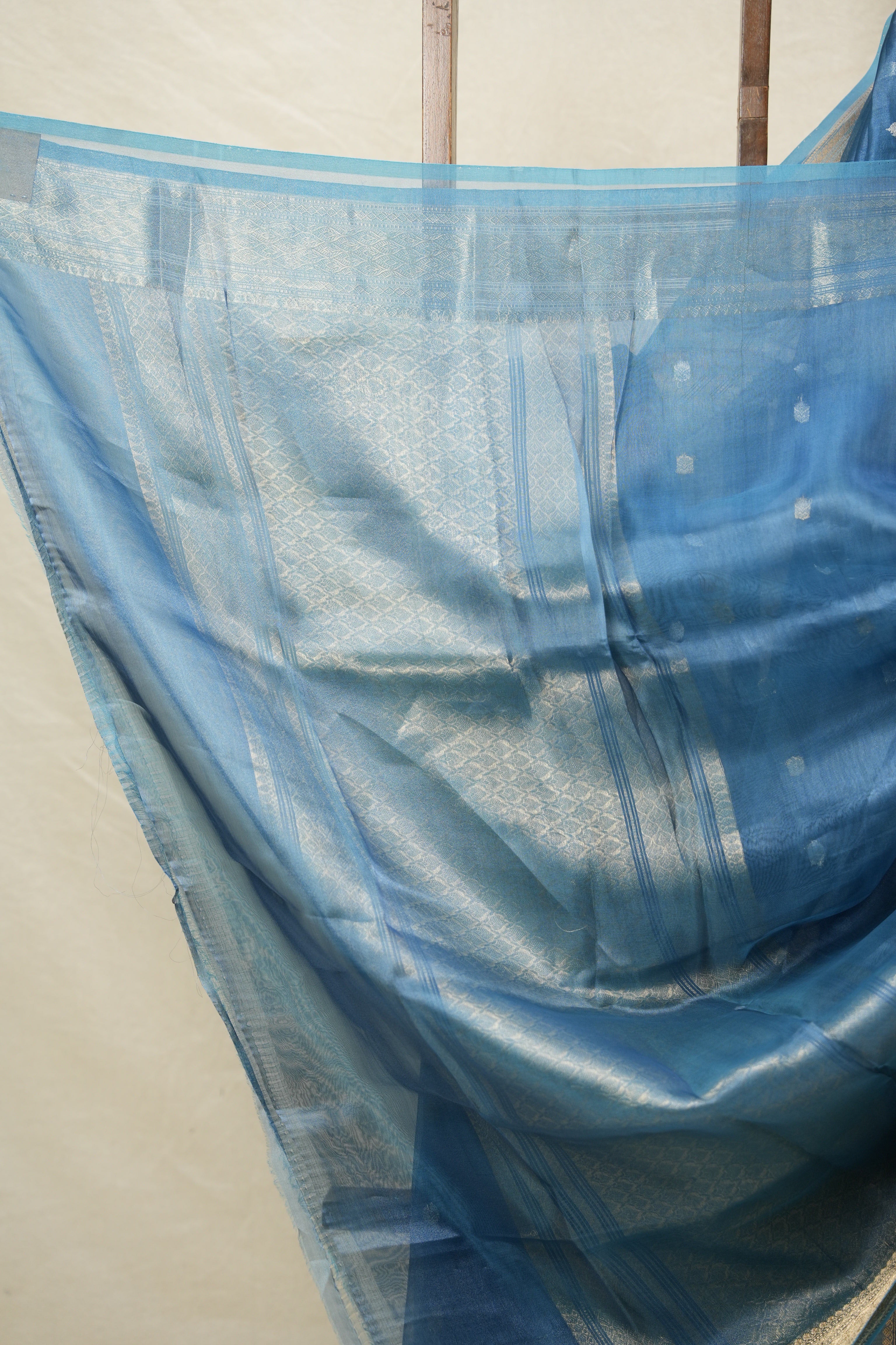 Blue Tissue Banarasi Silk Saree - SRBTBSS38