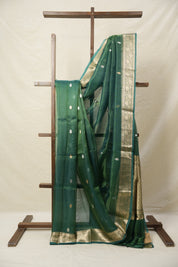 Rama Green Tissue Banarasi Silk Saree - SRRGTBSS33
