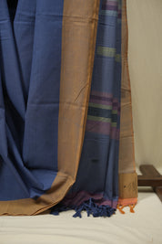 Blue Cotton IIkal Saree - SRBCIS1120