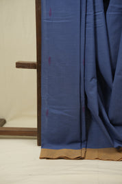 Blue Cotton IIkal Saree - SRBCIS1120