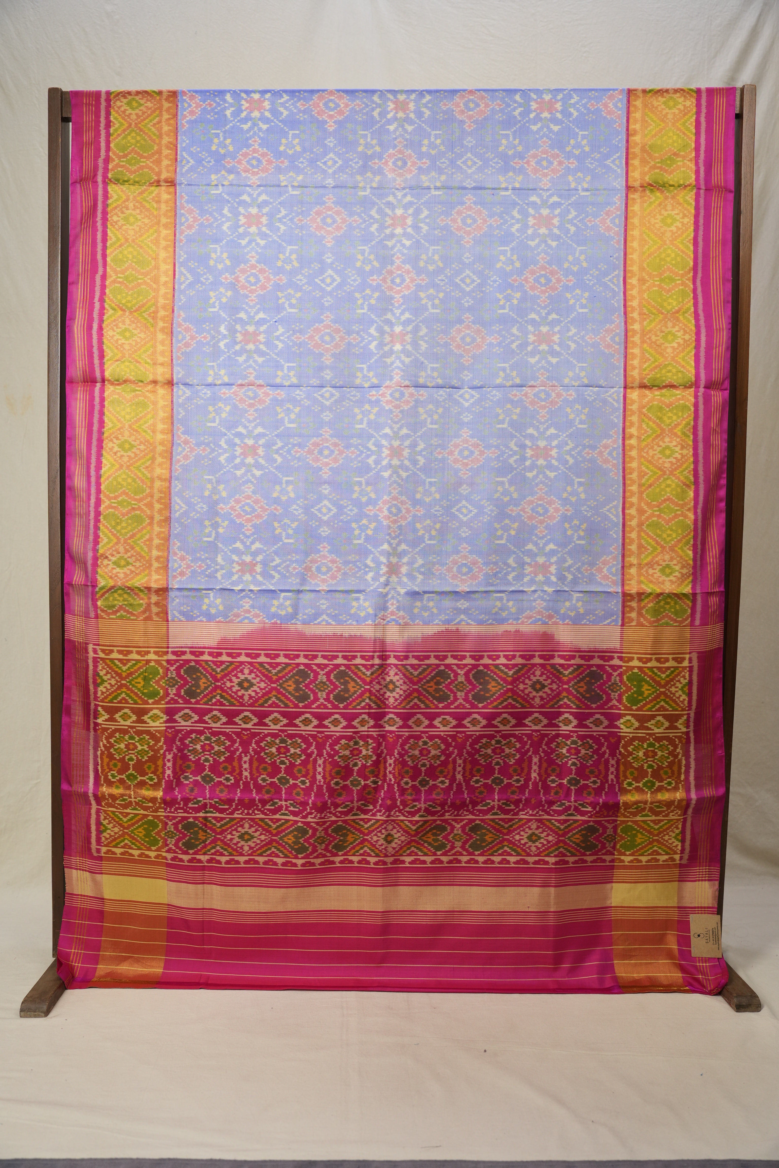 Blue Rajkot Patola Silk Saree - SRBRPSS457