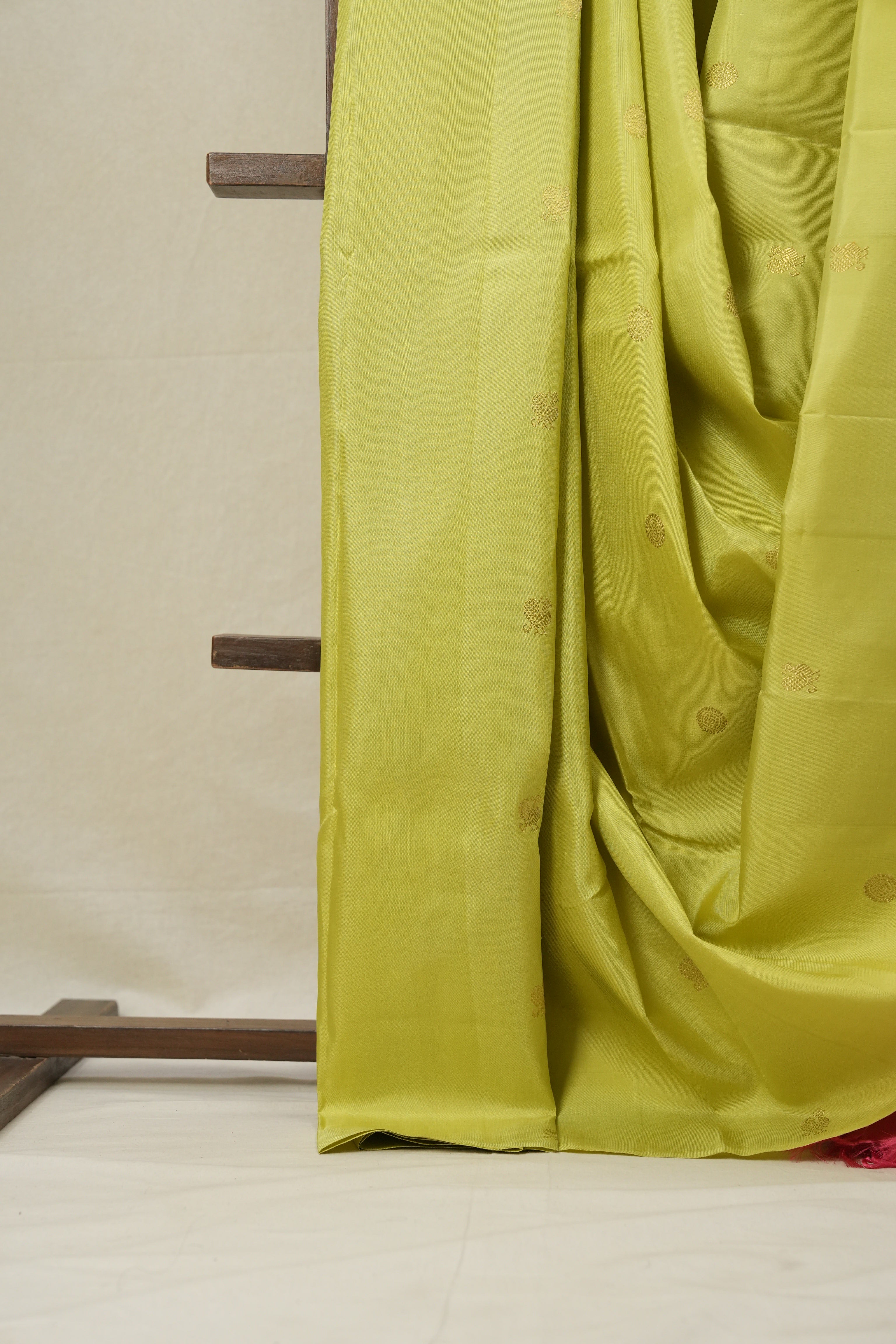 Neon Green Kanjeevaram Silk Saree-SRNGKSS777
