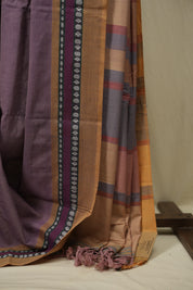 Lilac Cotton IIkal Saree - SRLCIS1121