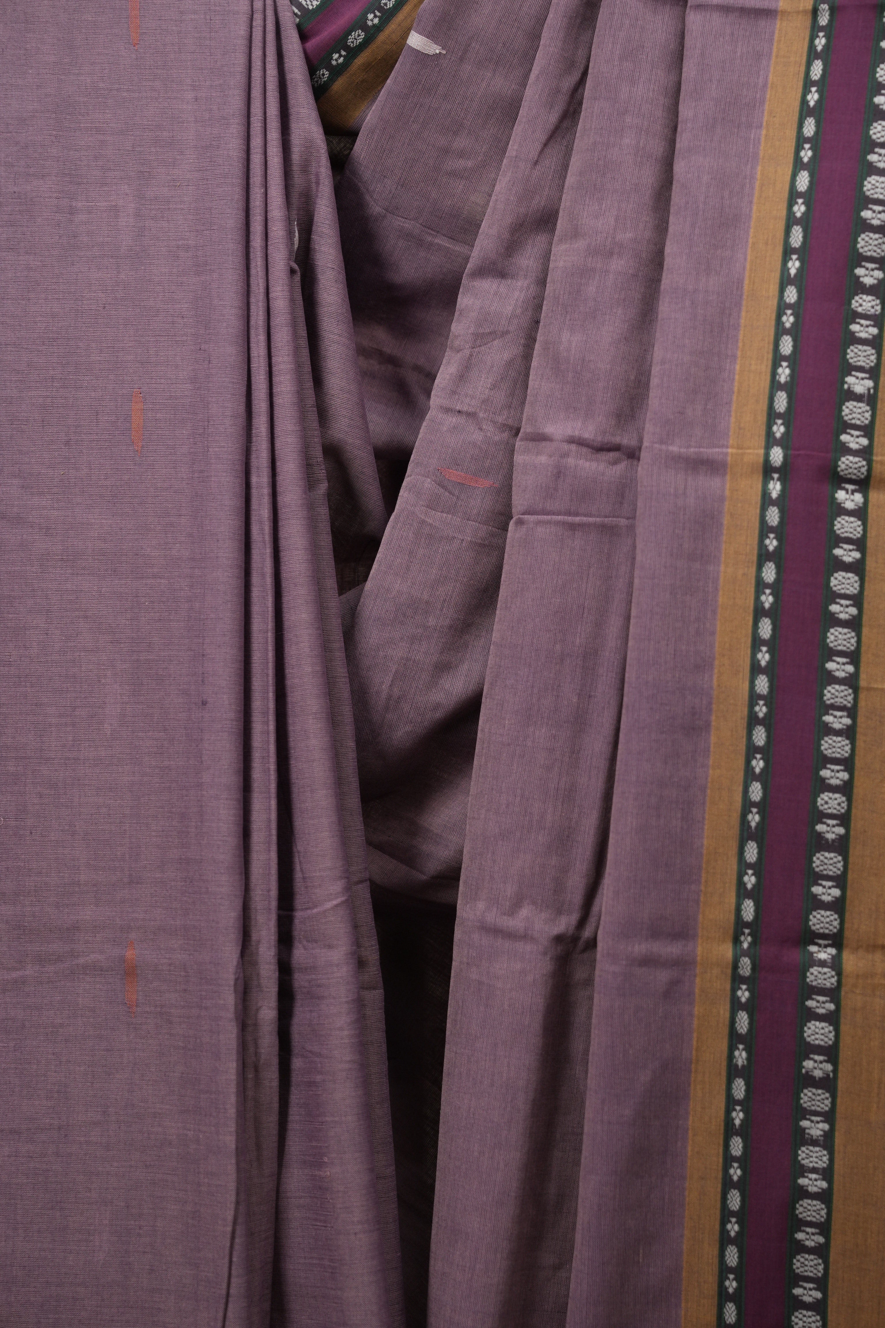 Lilac Cotton IIkal Saree - SRLCIS1121