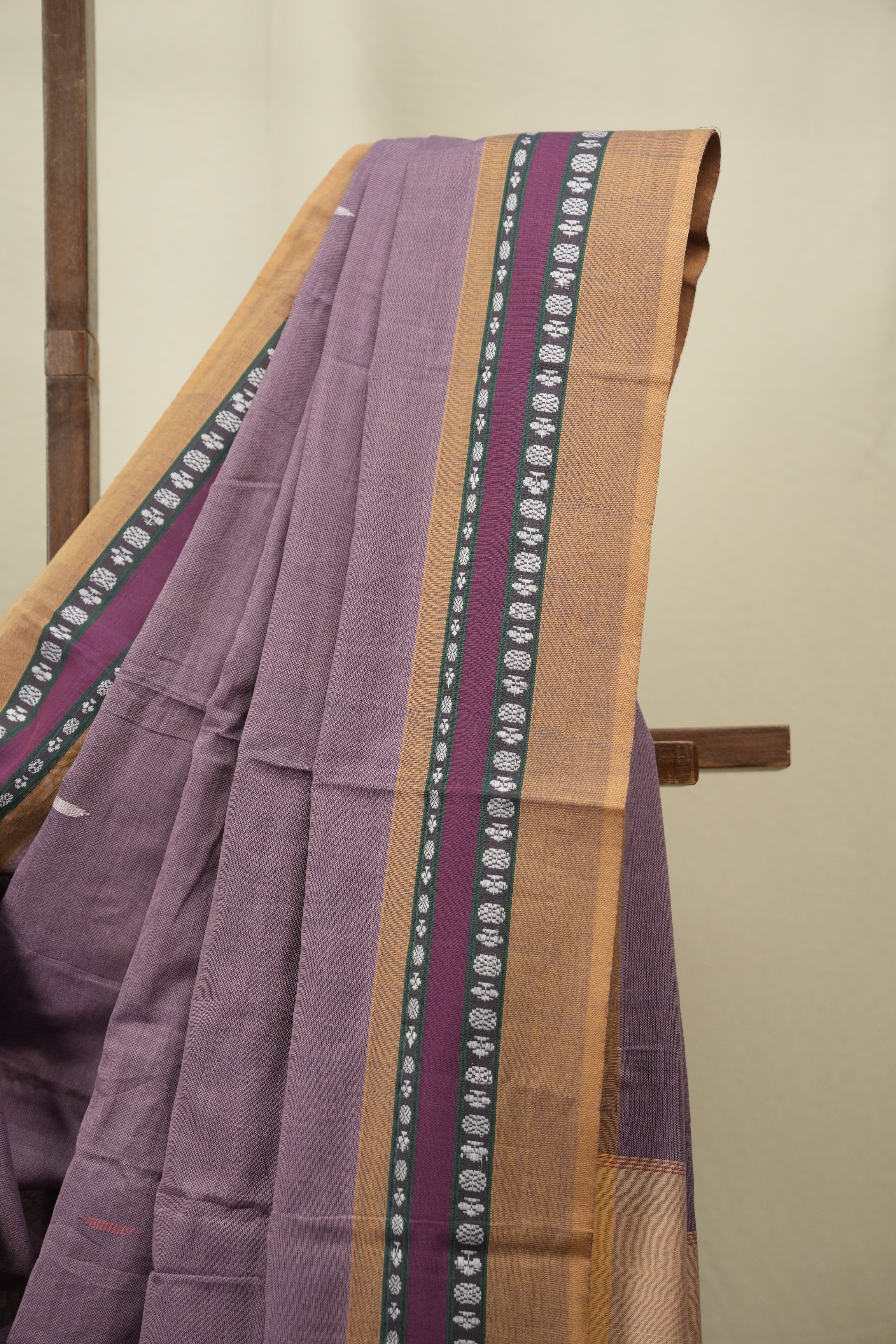 Lilac Cotton IIkal Saree - SRLCIS1121