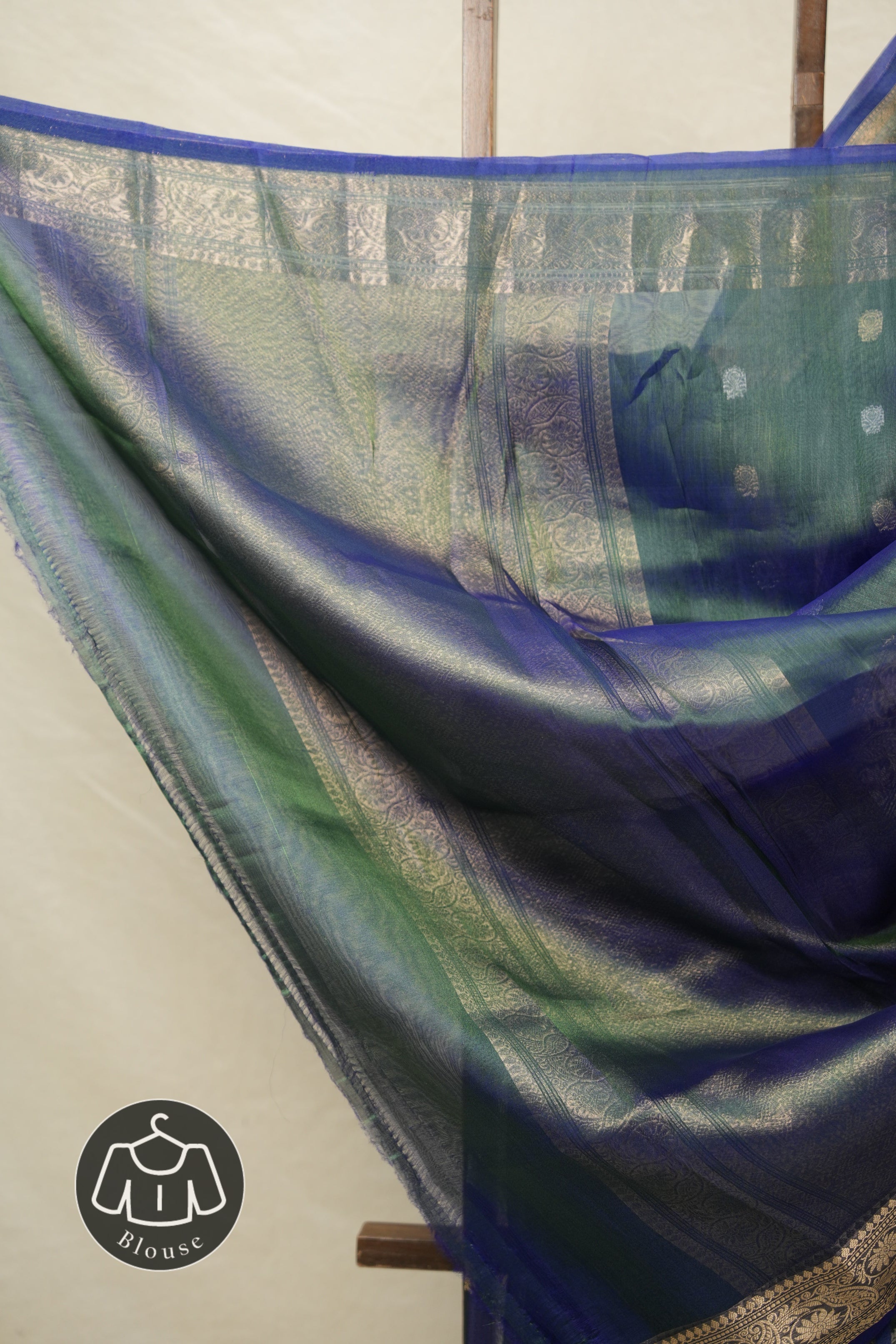 Peacock Green Tissue Banarasi Silk Saree - SRPGTBSS42