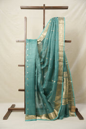 Light Rama Green Tissue Banarasi Silk Saree - SRLRGTBSS39