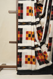 Multicolour Pochampalli Cotton Ikat Saree - SRMPCIS580