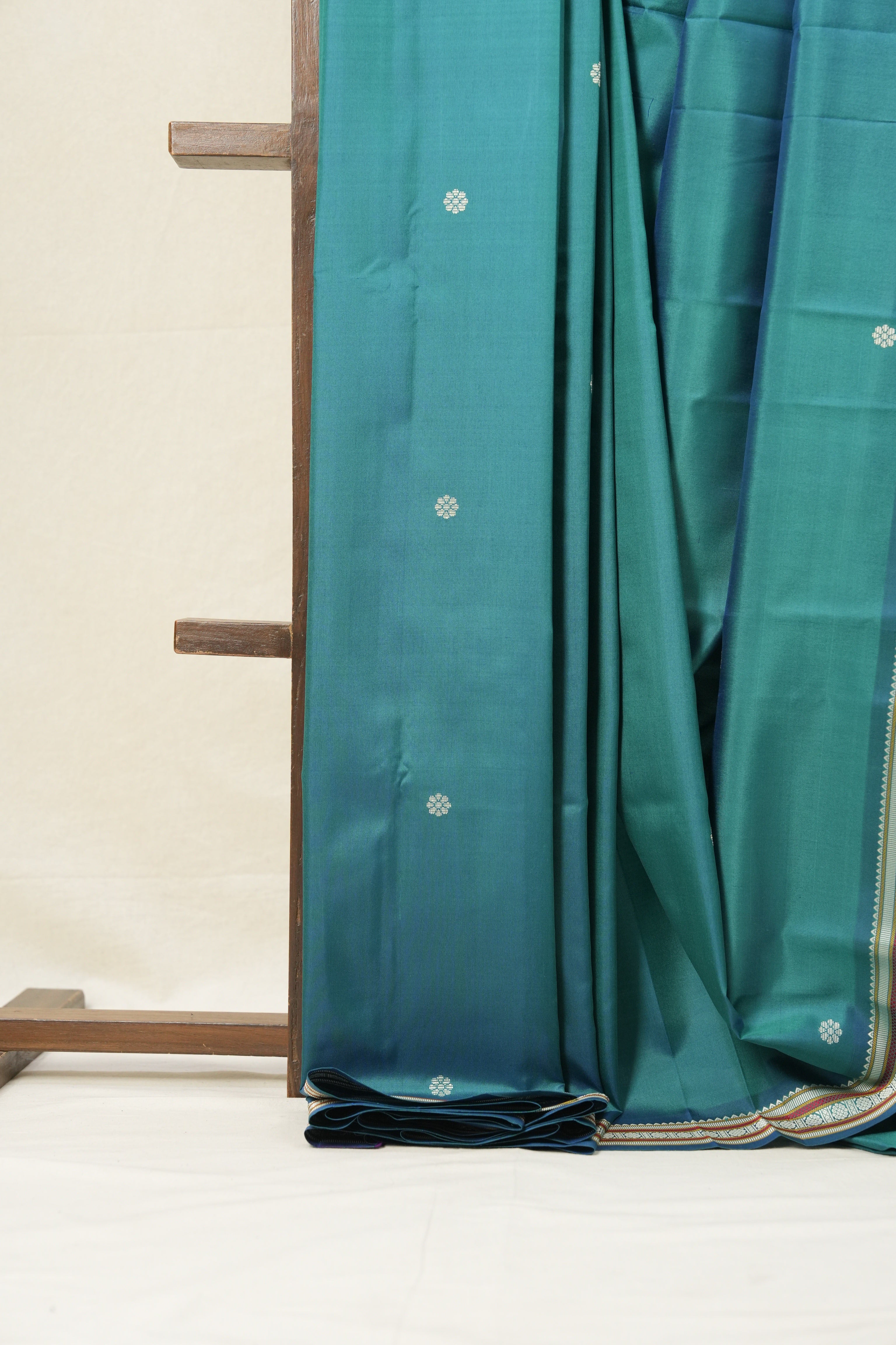 Teal Green Kanjeevaram Silk Saree - SRTGKSS683