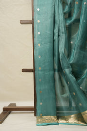 Light Rama Green Tissue Banarasi Silk Saree - SRLRGTBSS39