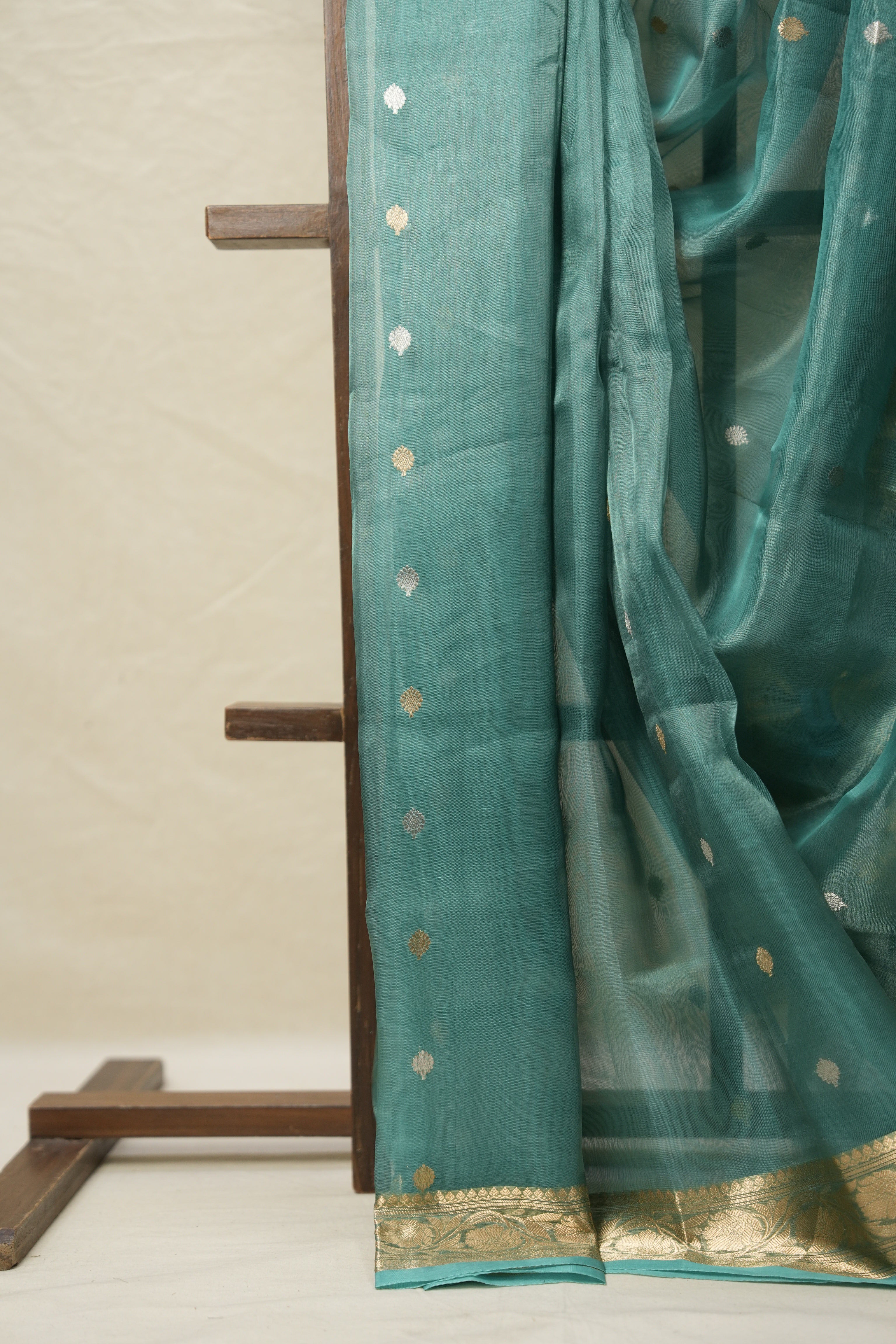 Light Rama Green Tissue Banarasi Silk Saree - SRLRGTBSS39