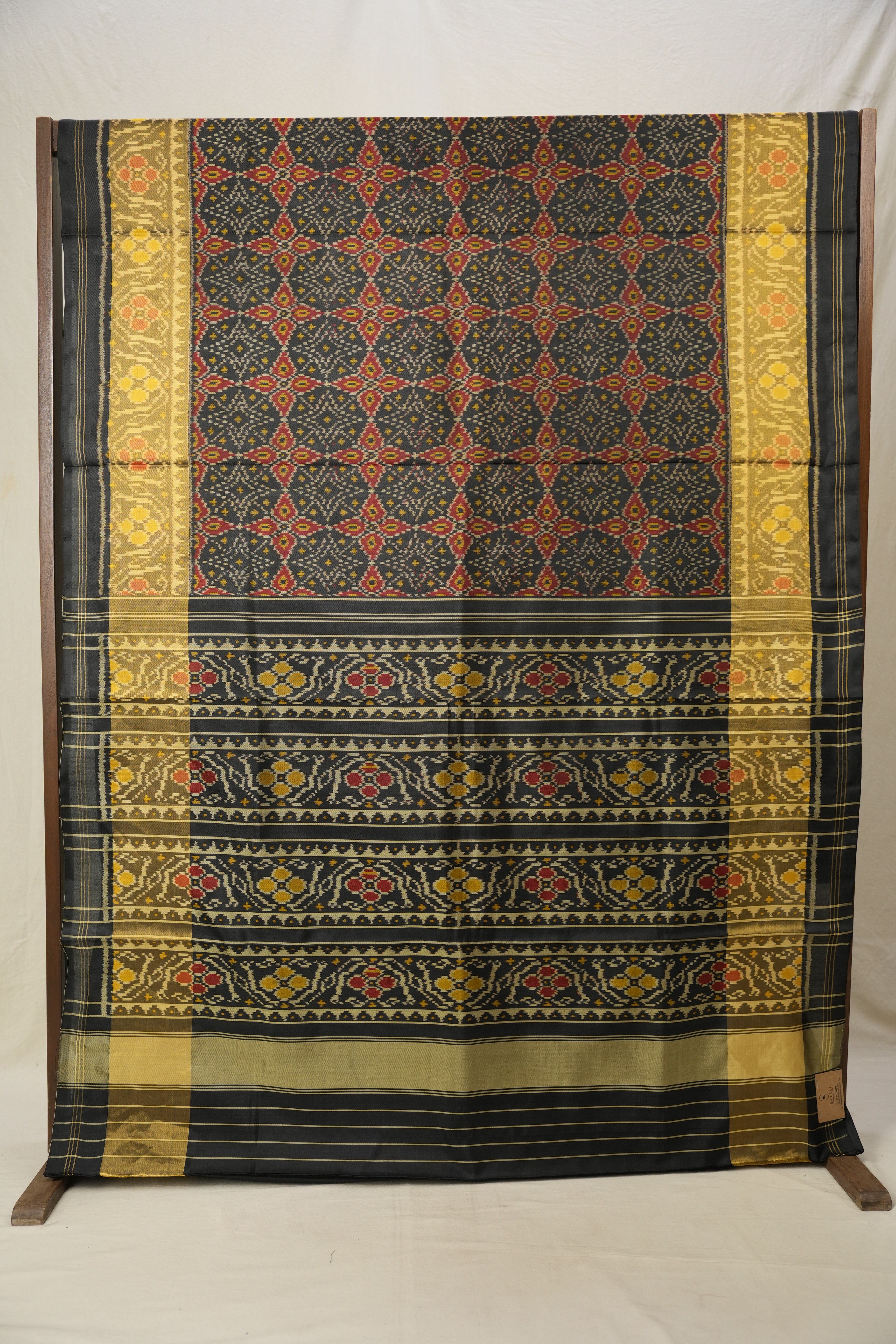 Black Rajkot Patola Silk Saree - SRBPRPSS506