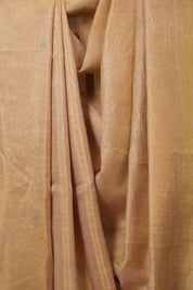 Peach  Tissue Linen Jamdani Saree - SRPTLJS180