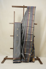 Grey Kanjivaram Silk Saree-SRGKSS670