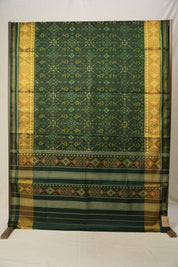 Deep Green Rajkot Patola Silk Saree - SRDGRPSS498