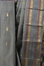 Grey Kanjeevaram Silk Saree-SRGKSS670