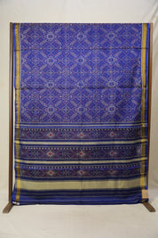 Deep Ink Blue Rajkot Patola Silk Saree - SRDIBRPSS502