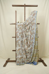 White HBP Georgette Saree - SRWHGS67