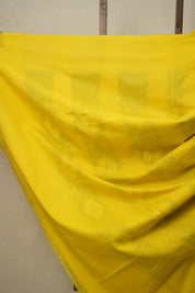 Yellow-Grey Pochampalli Cotton Ikat Saree - SRYGPCIS612