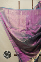 Two Tone Purple Tissue Banarasi Silk Saree - SRTTPTBSS41