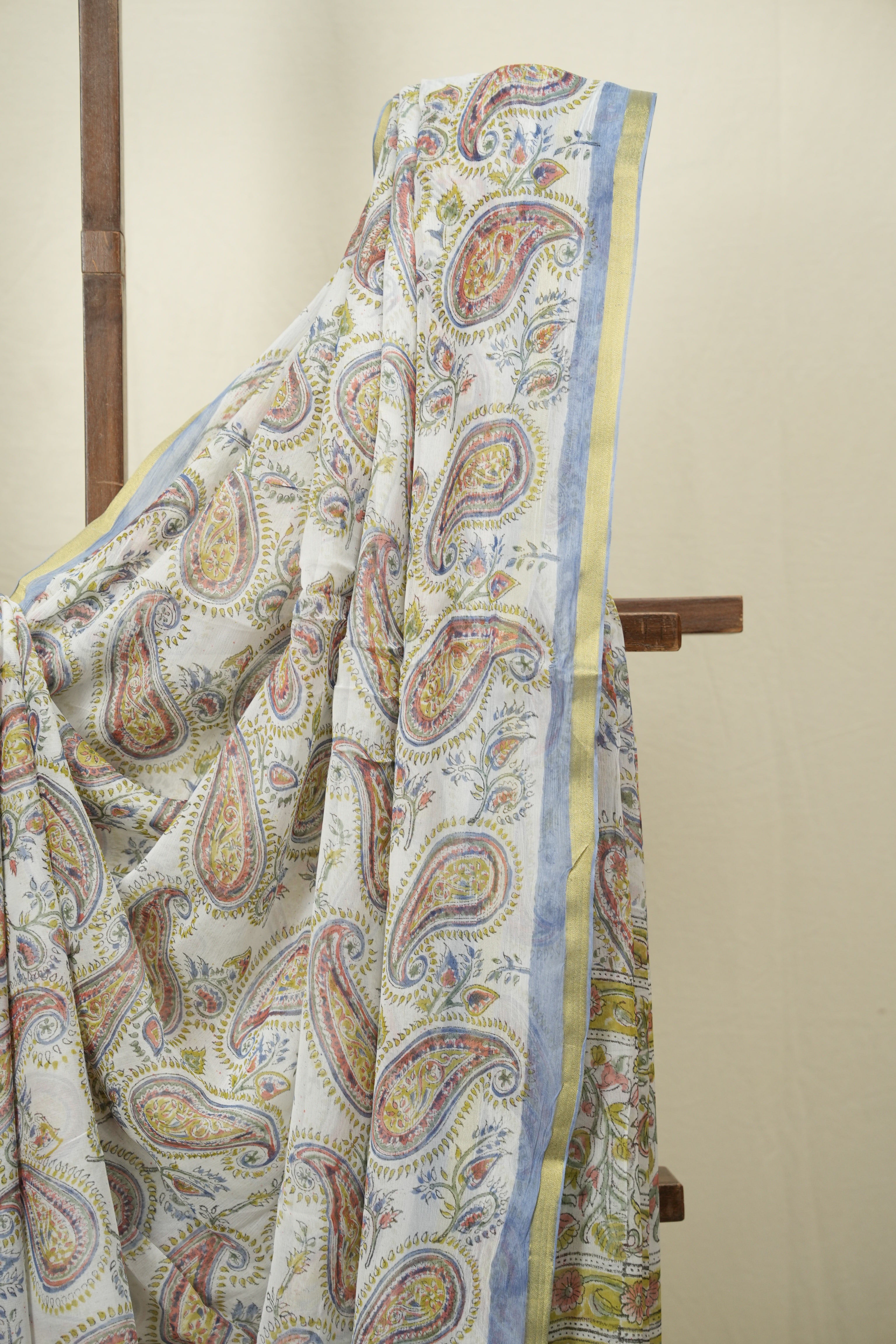White HBP Georgette Saree - SRWHGS67