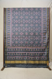Grey Rajkot Patola Silk Saree - SRGRPSS535