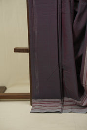 Dual Tone Maroon Cotton IIkal Saree - SRDTMCIS1116