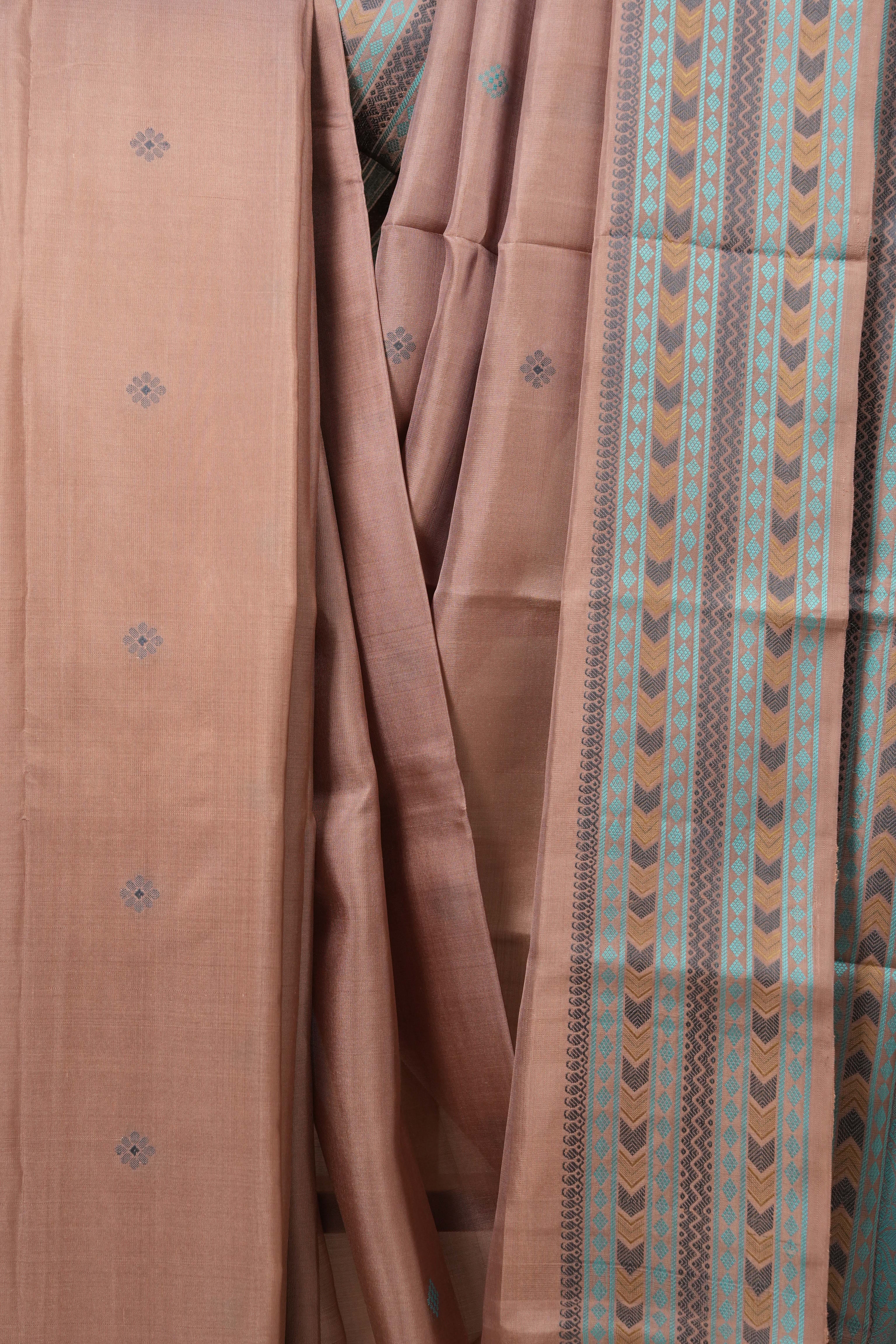 Brown Kanjeevaram Silk Saree-SRBKSS577