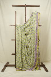 Mint Green HBP Georgette Saree - SRMGHGS55