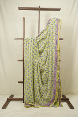 Mint Green HBP Georgette Saree - SRMGHGS55